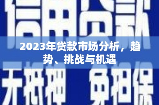 八宿2023年贷款市场分析，趋势、挑战与机遇