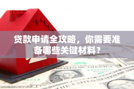 八宿贷款申请全攻略，你需要准备哪些关键材料？