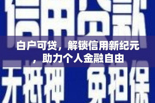 八宿白户可贷，解锁信用新纪元，助力个人金融自由