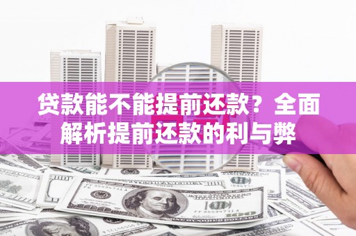 八宿贷款能不能提前还款？全面解析提前还款的利与弊