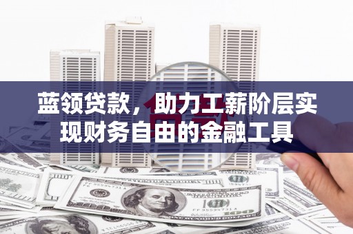 八宿蓝领贷款，助力工薪阶层实现财务自由的金融工具