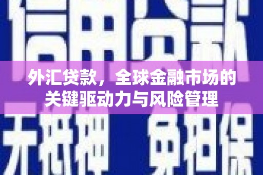 八宿外汇贷款，全球金融市场的关键驱动力与风险管理
