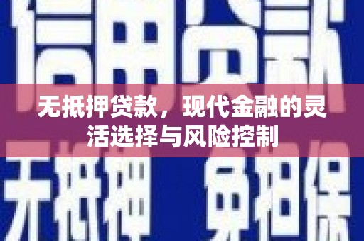 八宿无抵押贷款，现代金融的灵活选择与风险控制