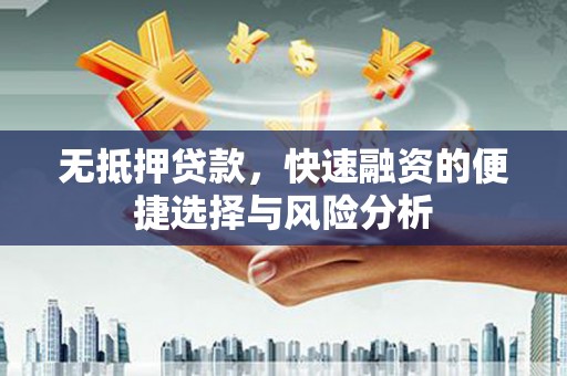 八宿无抵押贷款，快速融资的便捷选择与风险分析