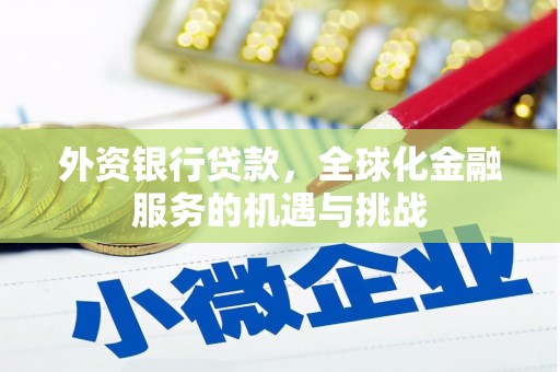 八宿外资银行贷款，全球化金融服务的机遇与挑战