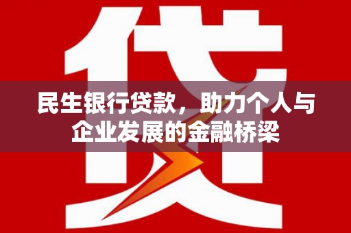 八宿民生银行贷款，助力个人与企业发展的金融桥梁
