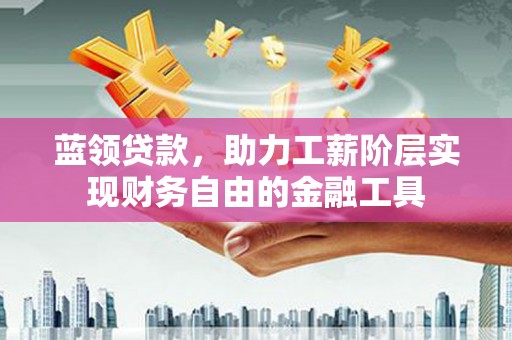 八宿蓝领贷款，助力工薪阶层实现财务自由的金融工具