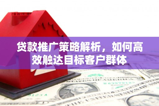 八宿贷款推广策略解析，如何高效触达目标客户群体