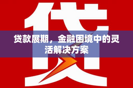 八宿贷款展期，金融困境中的灵活解决方案