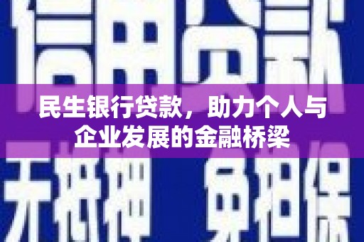 八宿民生银行贷款，助力个人与企业发展的金融桥梁
