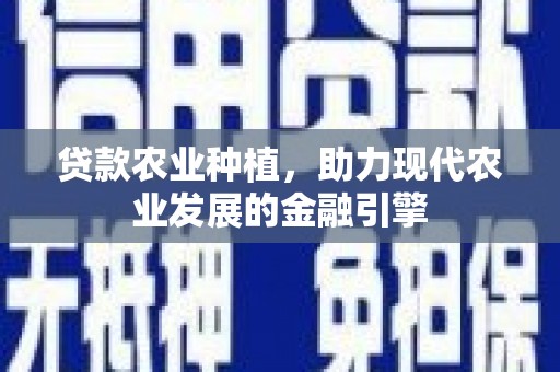 八宿贷款农业种植，助力现代农业发展的金融引擎