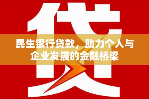 八宿民生银行贷款，助力个人与企业发展的金融桥梁