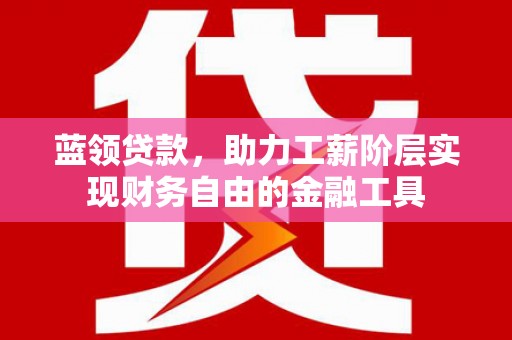 八宿蓝领贷款，助力工薪阶层实现财务自由的金融工具
