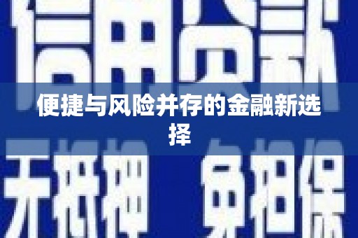 八宿便捷与风险并存的金融新选择