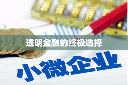 八宿透明金融的终极选择