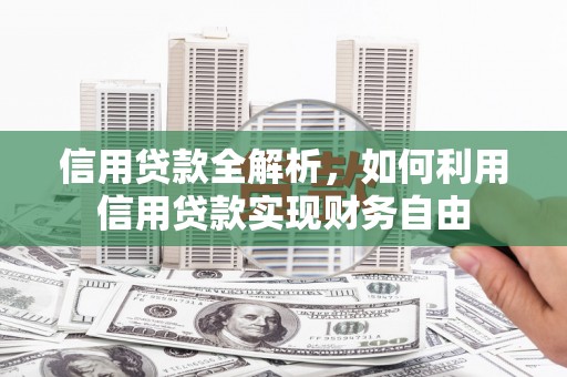 八宿信用贷款全解析，如何利用信用贷款实现财务自由